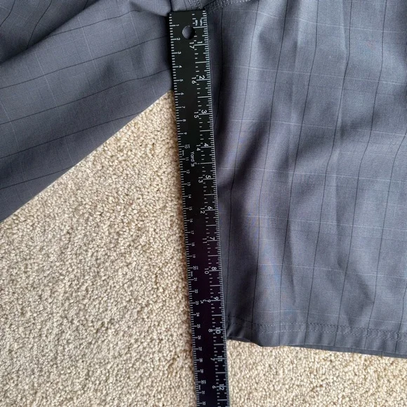 O’Neill Mens Hybrid Shorts Size 34 Gray Plaid Crossover Stretch Casual Surf - Picture 9 of 9